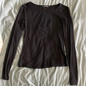 Shein long sleeve with mesh panel